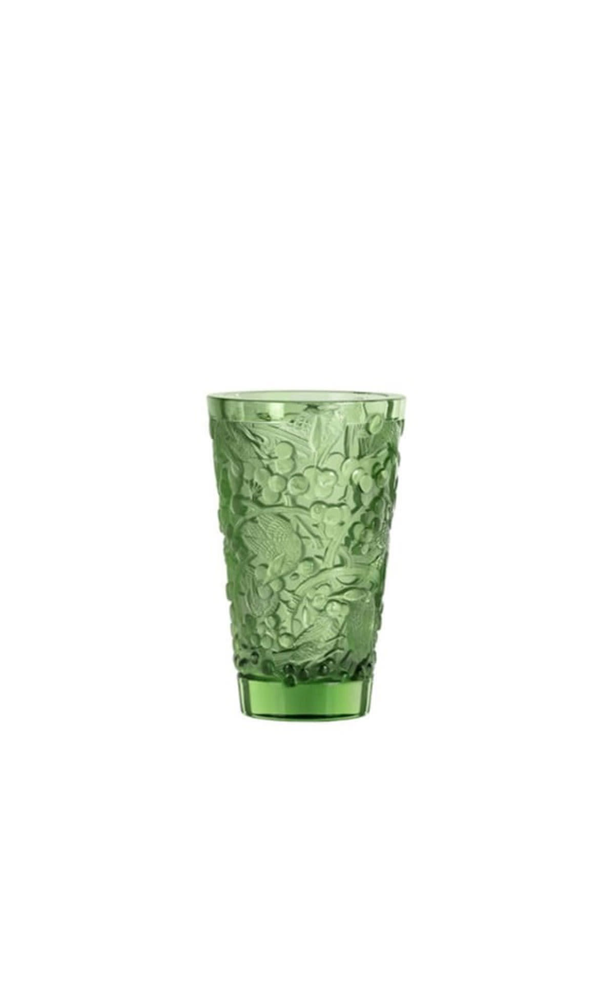 Lalique  Merles et raisins Vase green  from Bicester Village