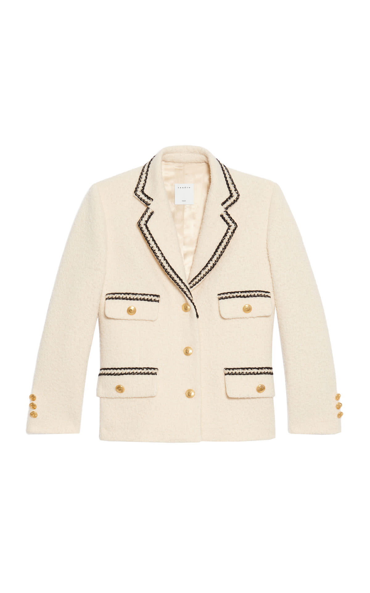 Cream tweed jacket  Sandro
