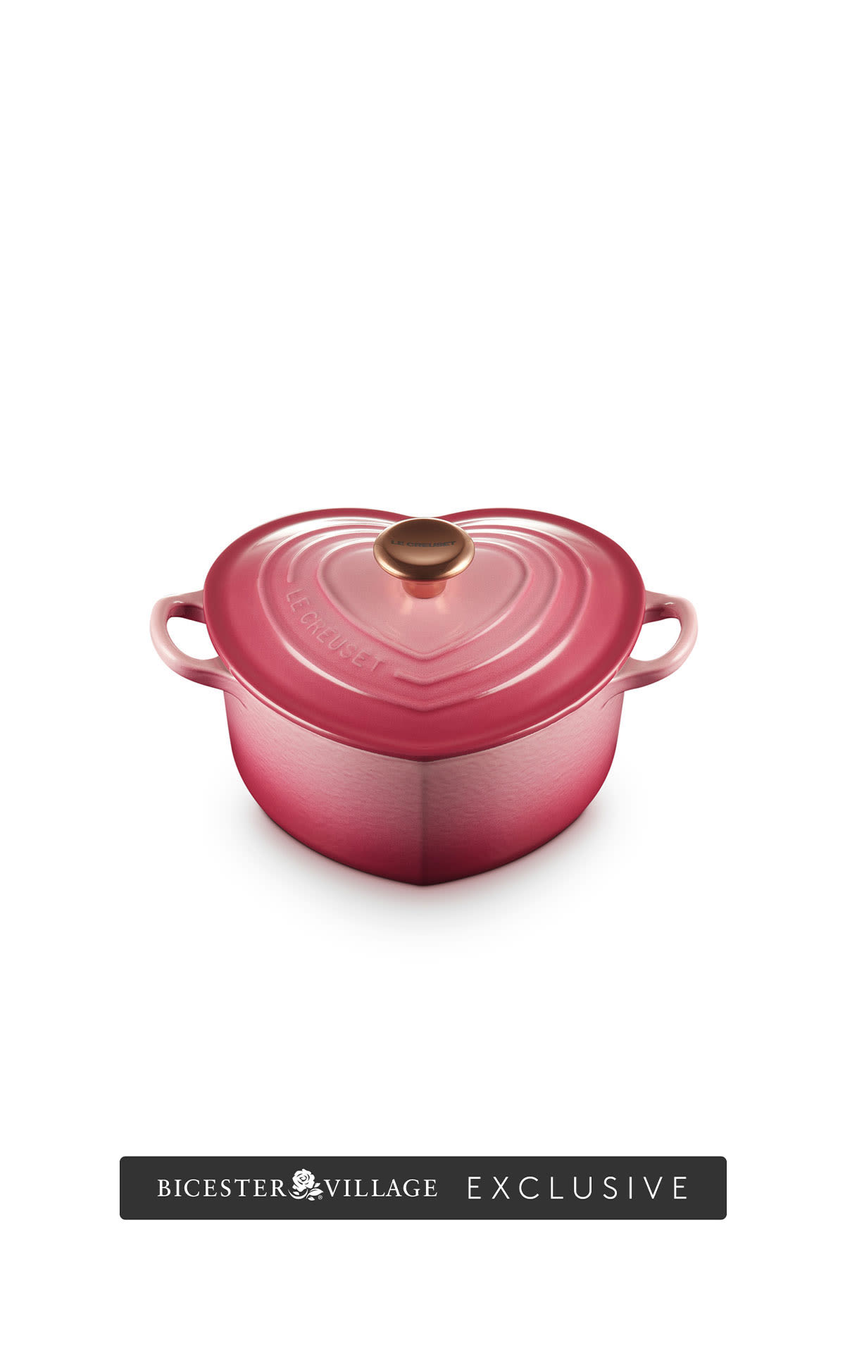 Le Creuset Heart casserole 20cm berry  from Bicester Village