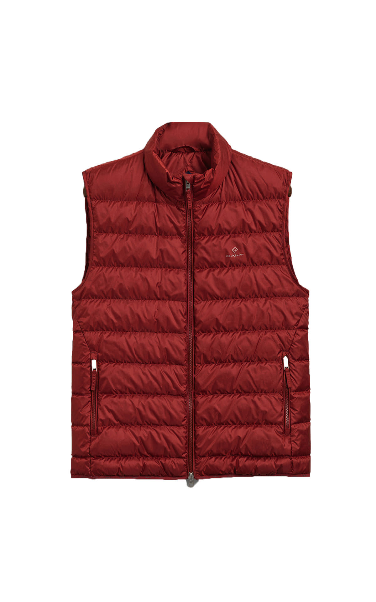 Red quilted vest Gant