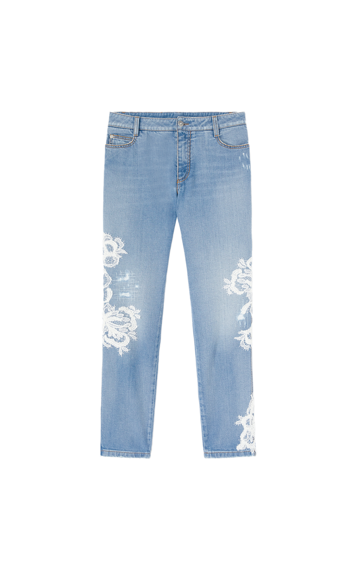Ermanno Scervino   Slim jeans with lace 