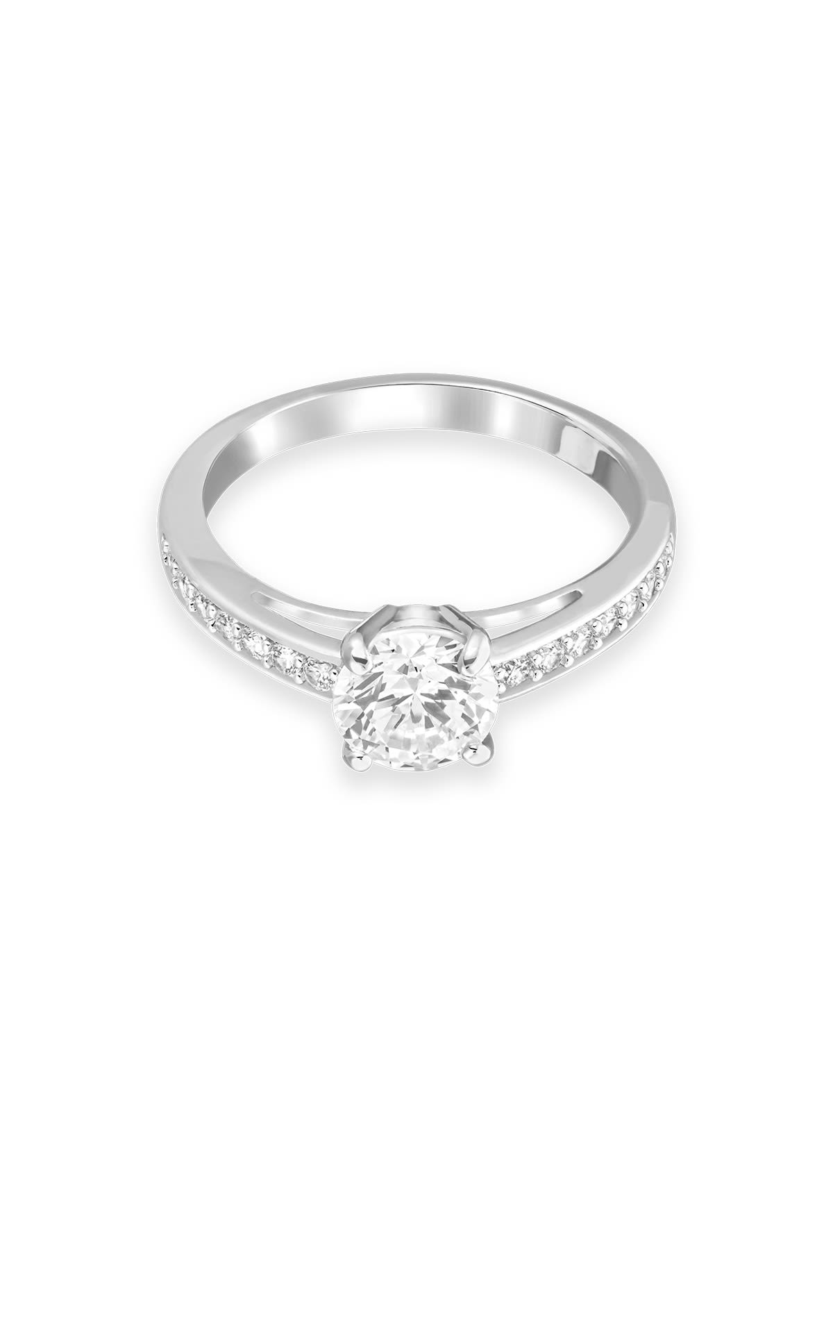 Silver ring with diamond Swarovski