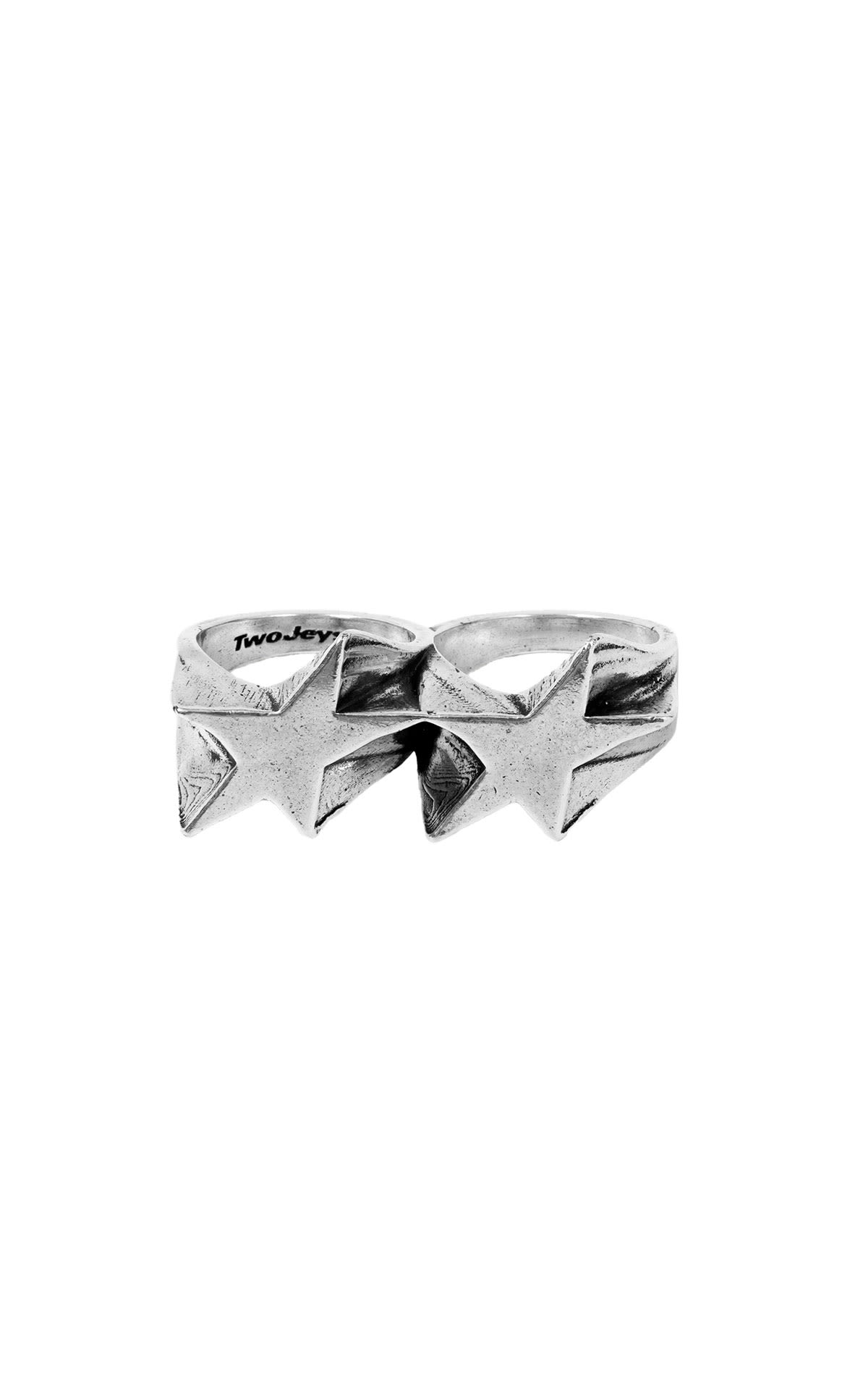 Double silver ring outlet two jeys la roca village barcelona