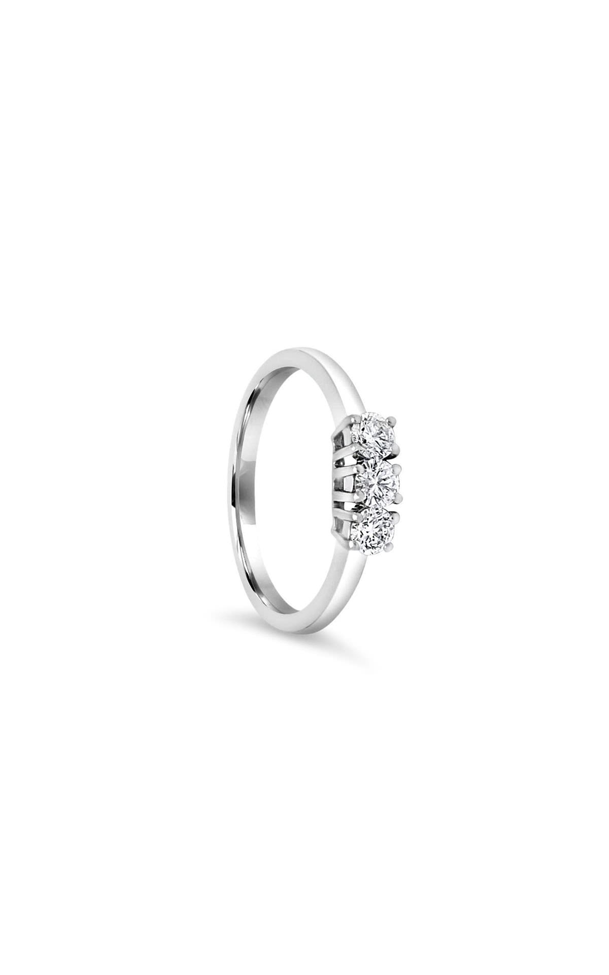 ALFIERI & ST. JOHN | Luxury Zone Trilogy ring in white gold and diamonds