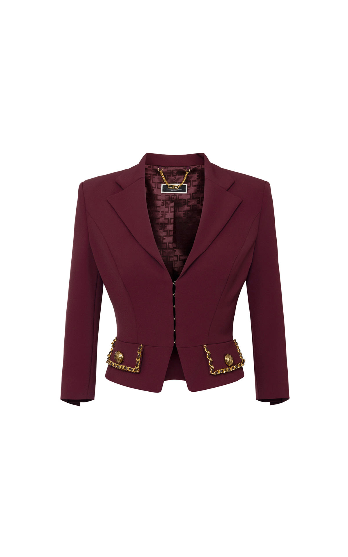 Fabiana Filippi burgundy cropped jacket
