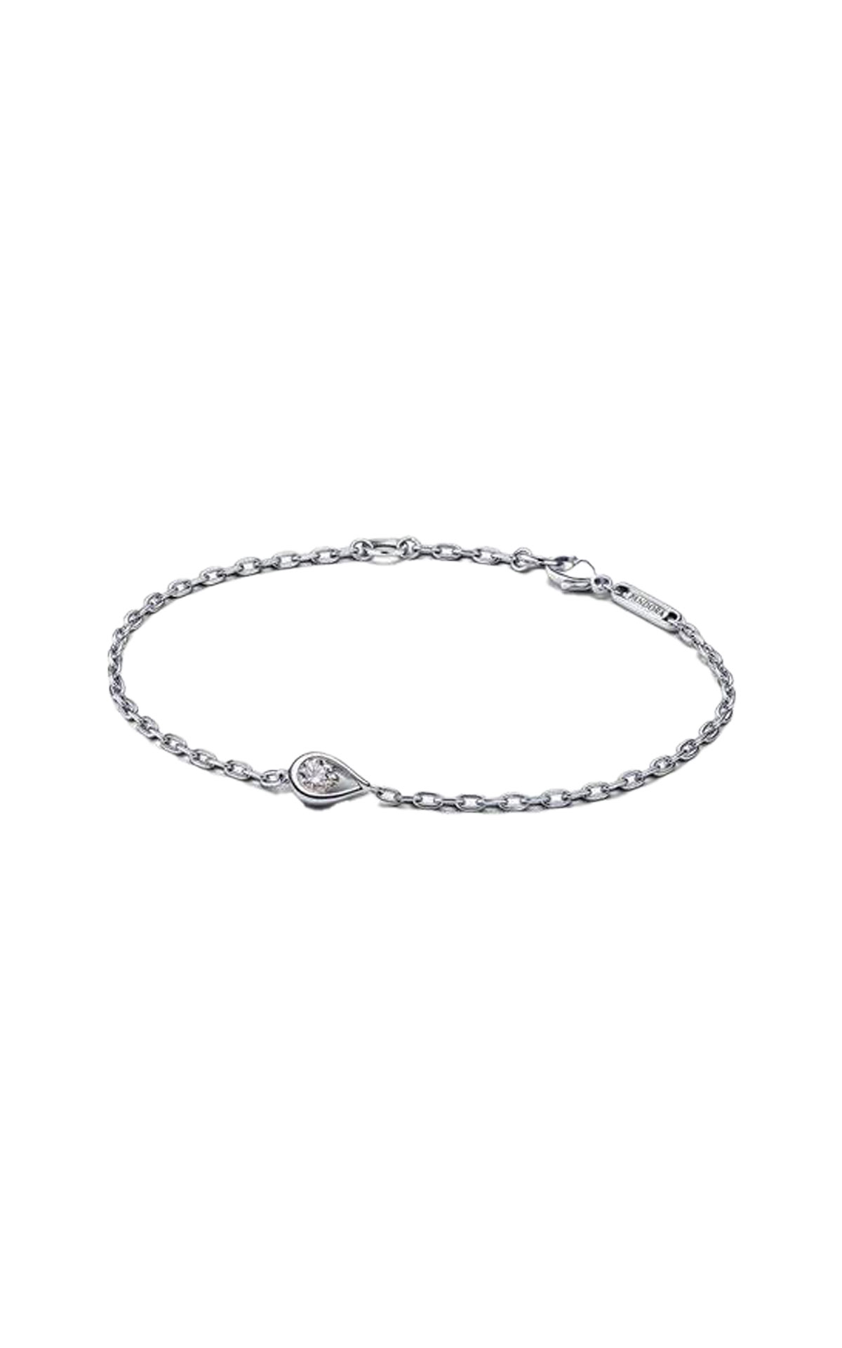 Pandora Infinite Sterling Silver Lab-grown Diamond Chain Bracelet 0.15ct from Bicester Village