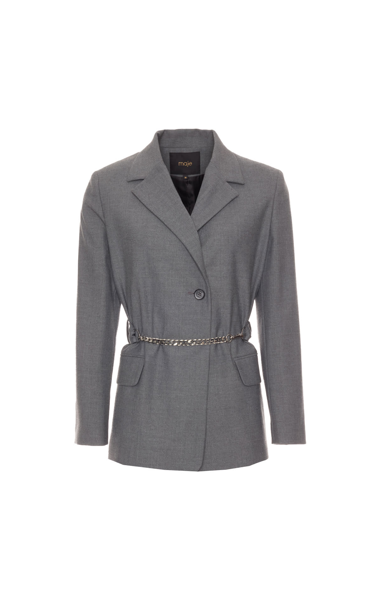 Maje Villanette belted blazer from Bicester Village