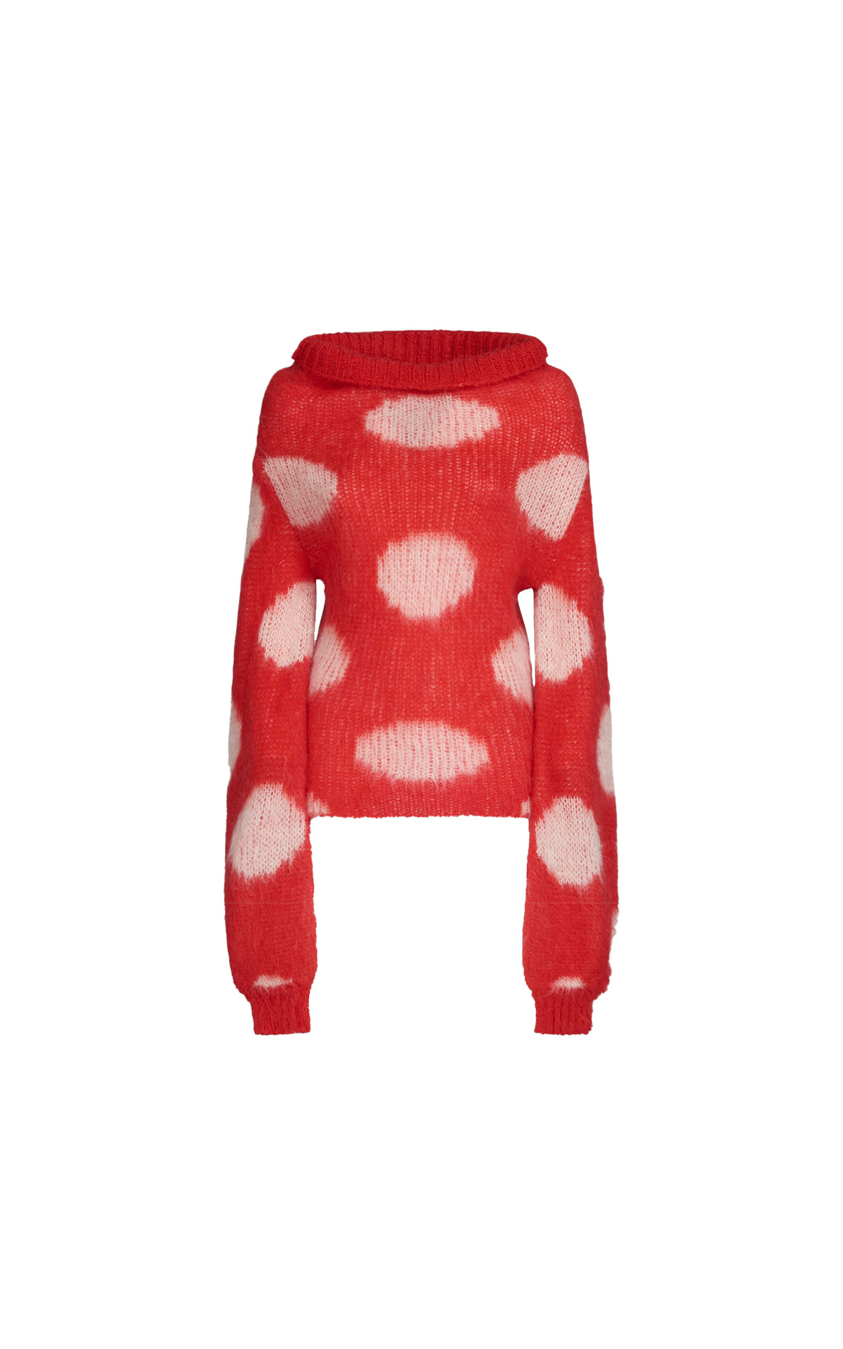 Marni maglione rosso fantasia 