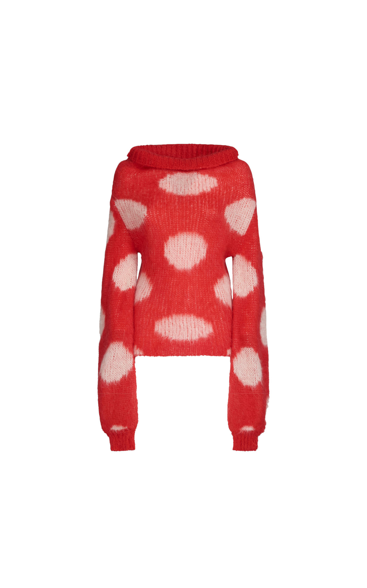 Marni maglione rosso fantasia