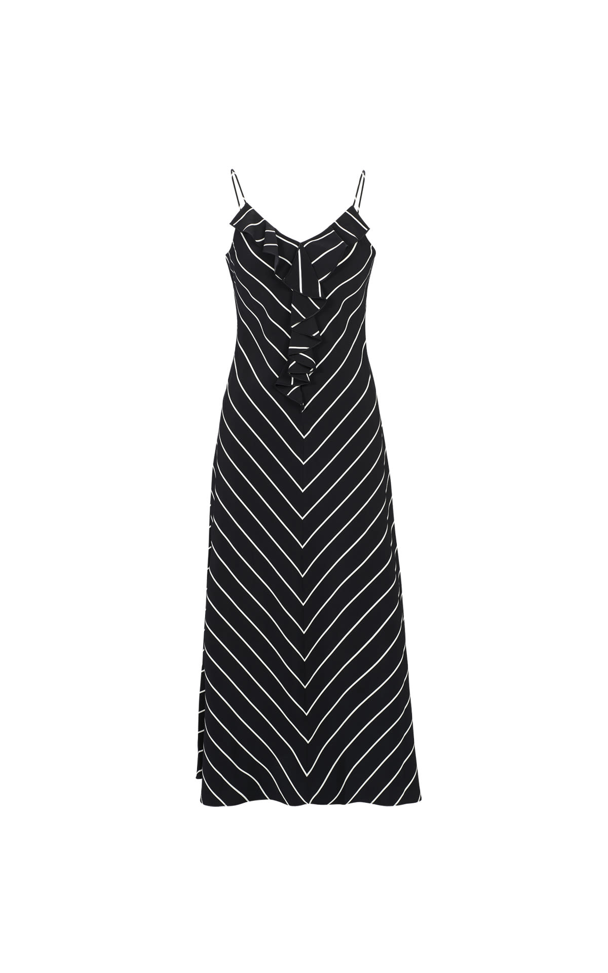 Black dress with stripes Karl Lagerfeld
