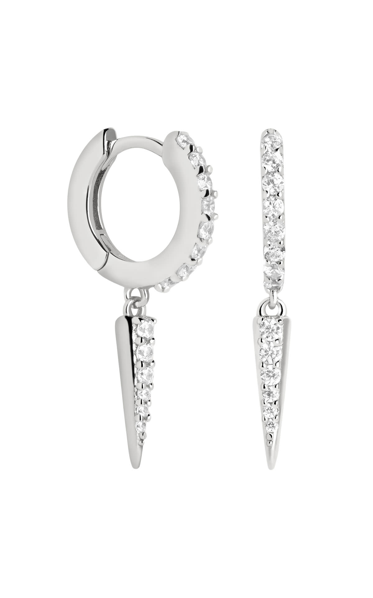 Astrid & Miyu Crystal spike huggies from Bicester Village