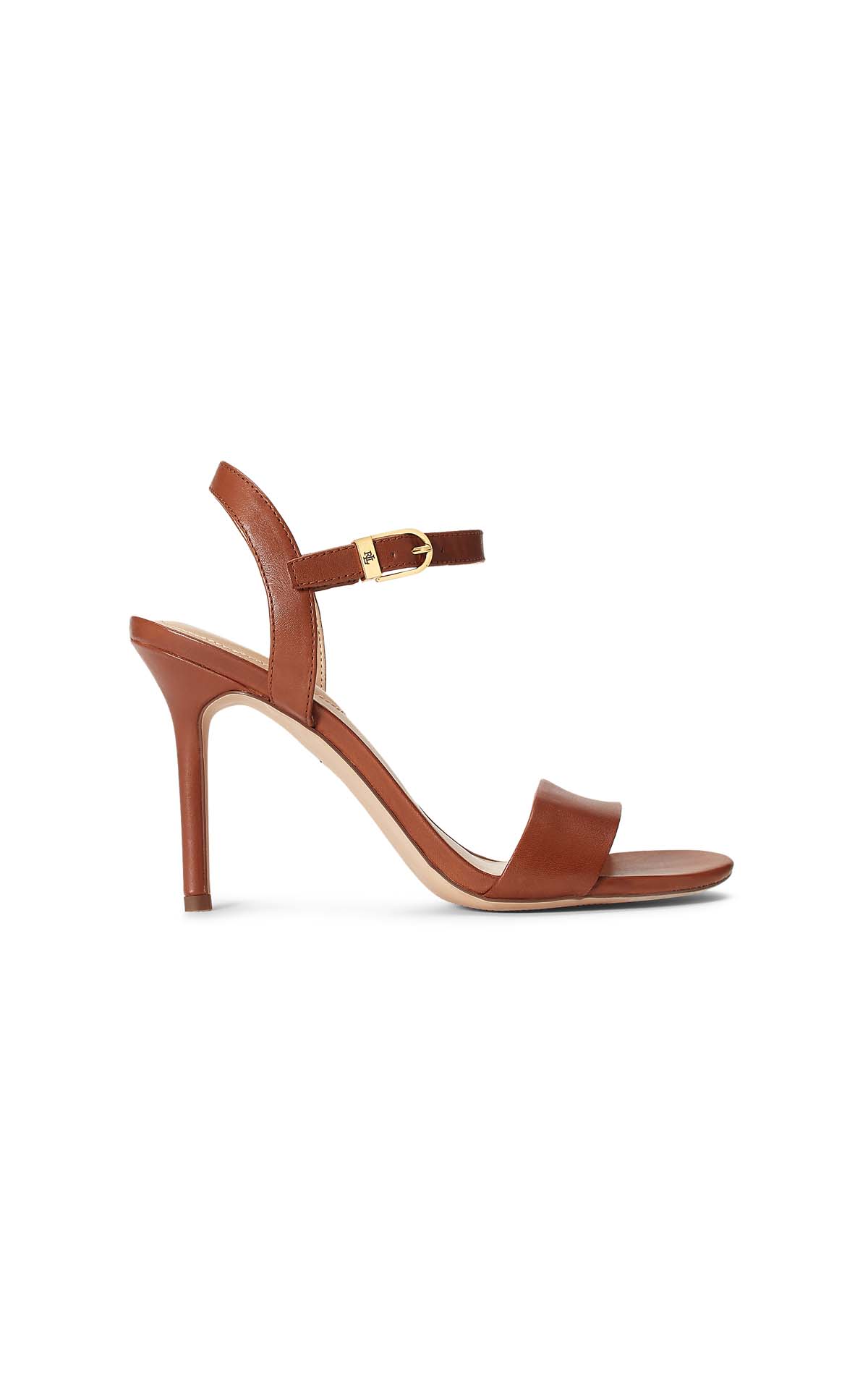 Leather sandal with stiletto heel Polo Ralph Lauren Woman outlet barcelona la roca village