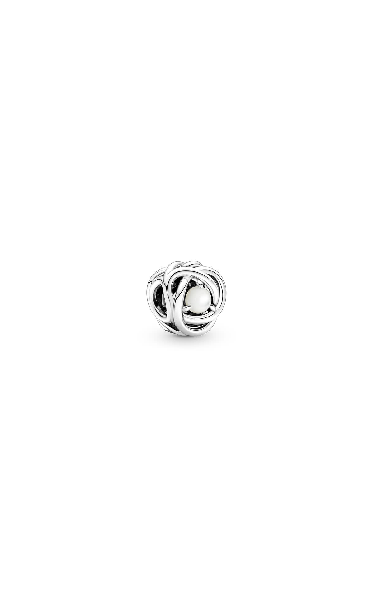 Pandora Sterling silver birthstone charm June white mother of pearl from Bicester Village
