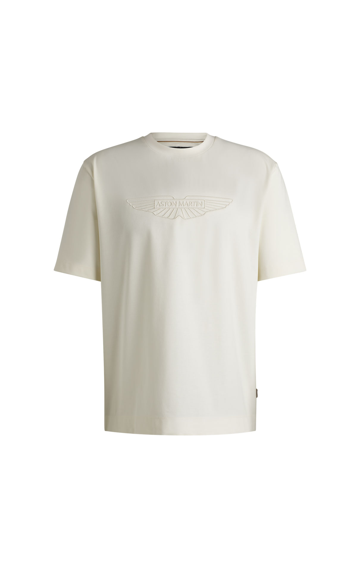 BOSS BOSS x Aston Martin embroidered logo t shirt in mercerised cotton from Bicester Village