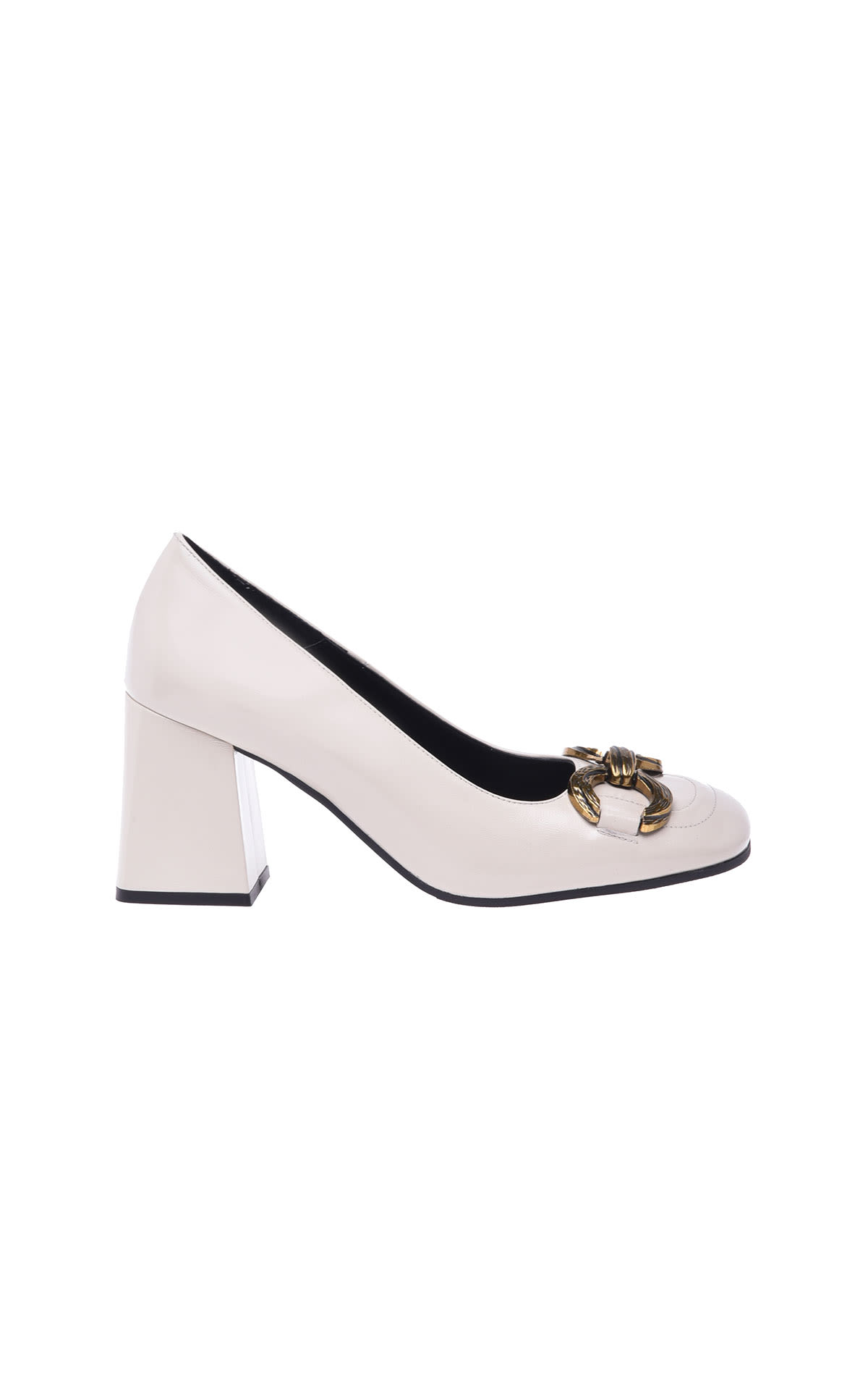 white high heel shoe baldinini
