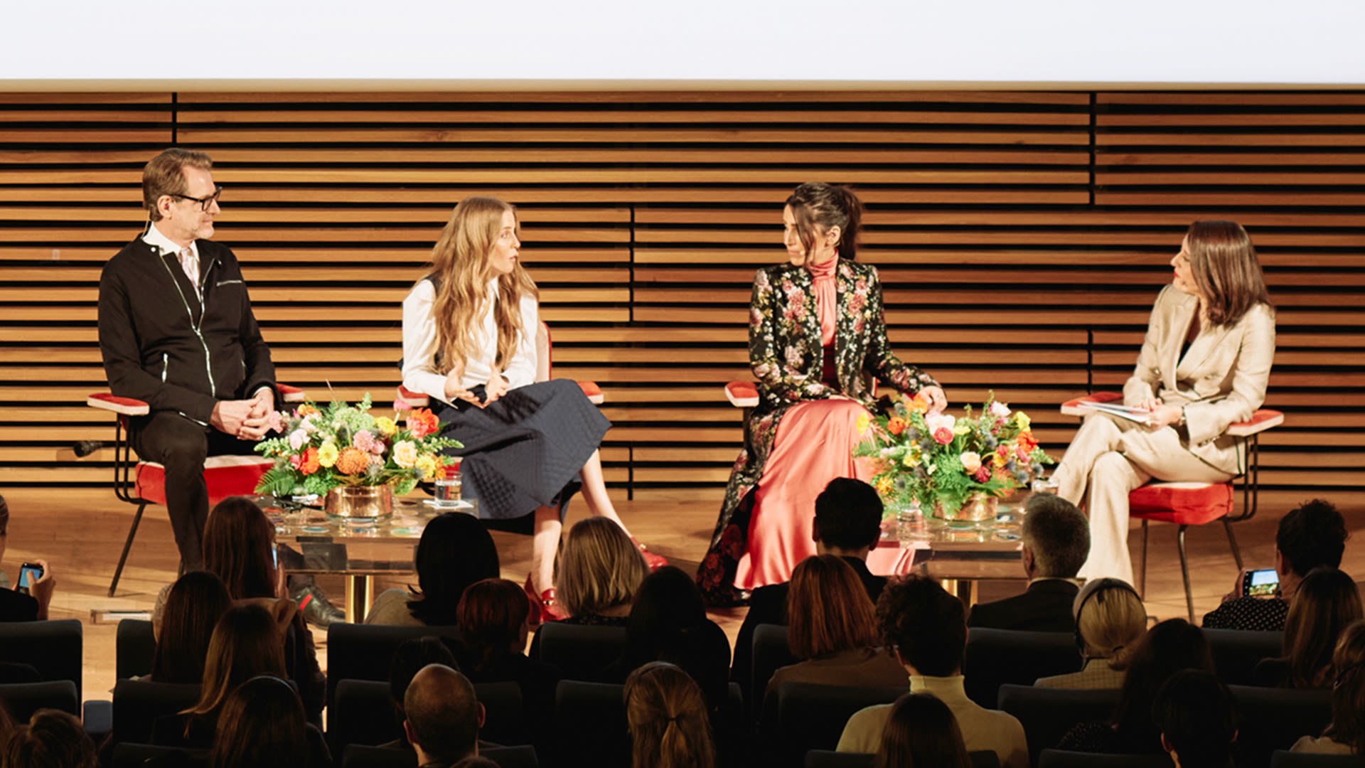 Donna Adi and Leti Sala discussing digital creativity at the roundtable with Vogue Spain and The Bicester Collection