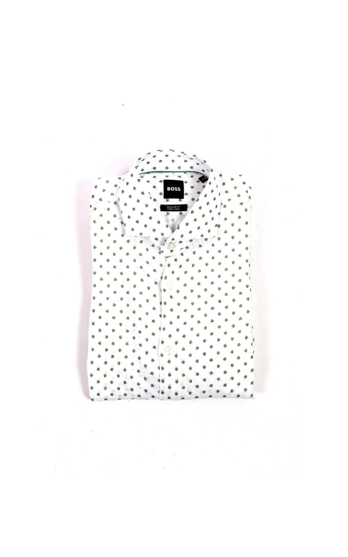 White and green BOSS shirt