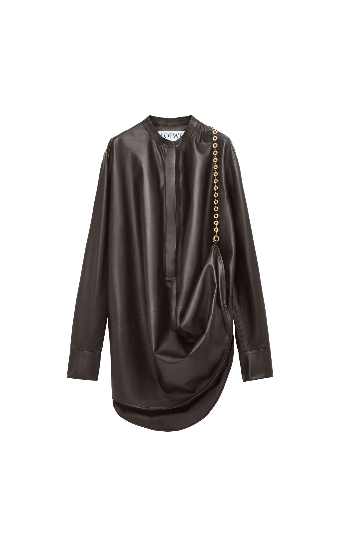 Loewe Shirt dress dark brown from Bicester Village
