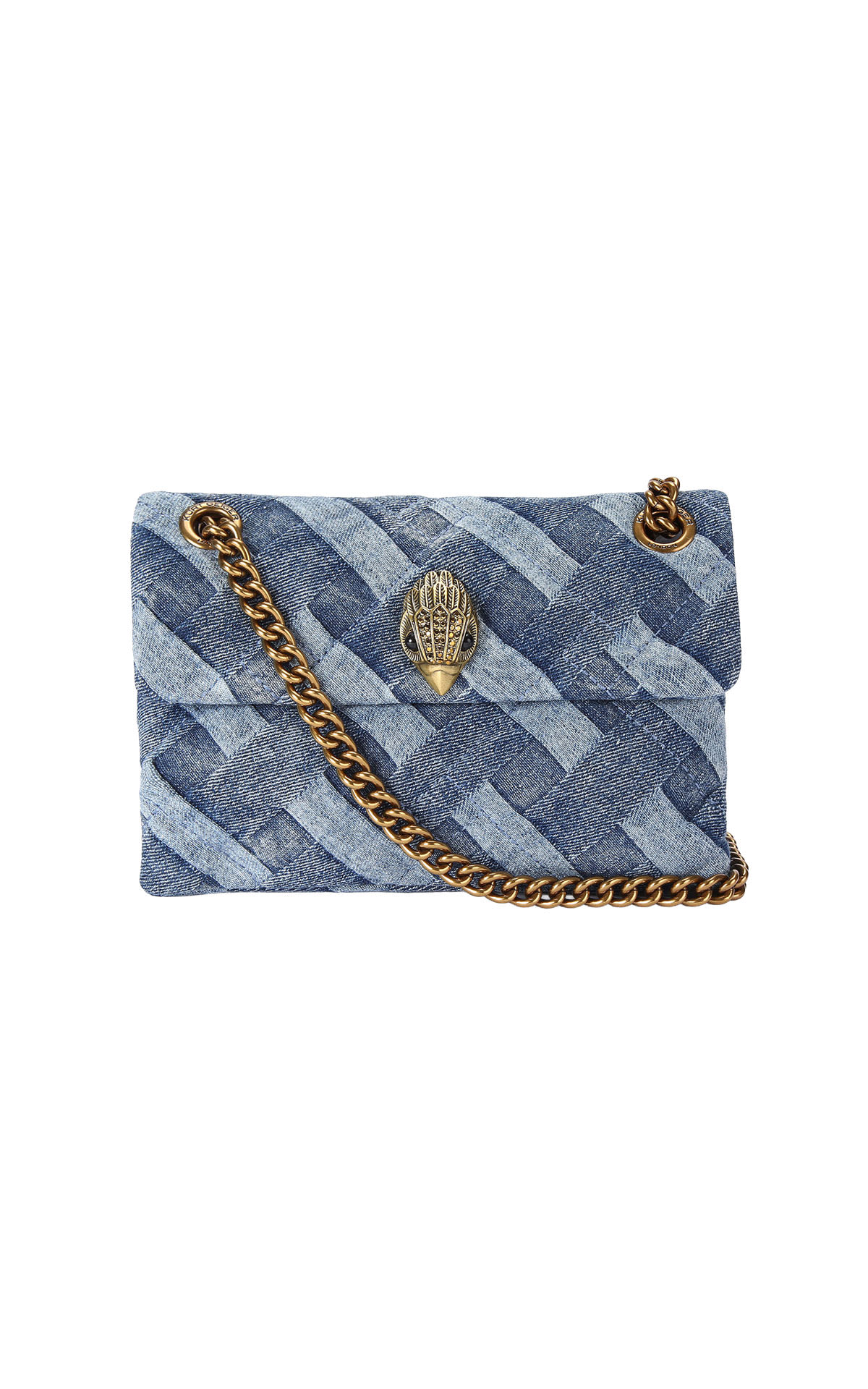 Kurt Geiger Mini Kensington soft bag denim from Bicester Village