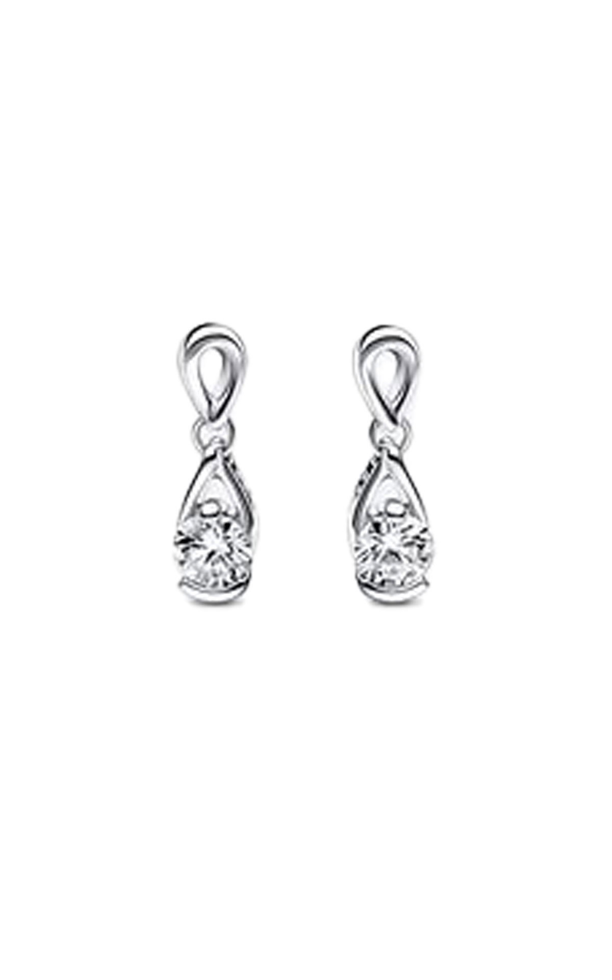 Pandora Infinite Sterling Silver Lab-grown Diamond Drop Earring 0.3ct from Bicester Village