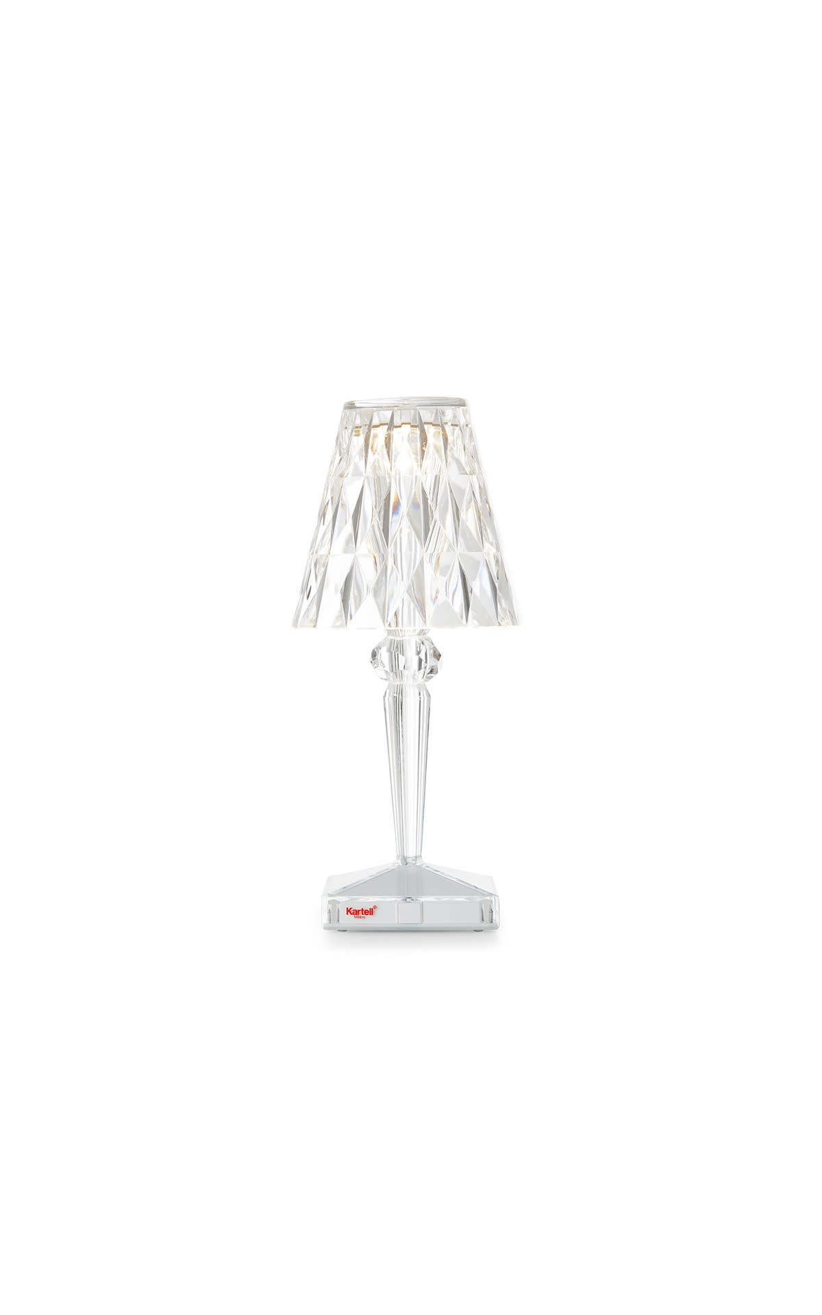 Kartell transparent lamp
