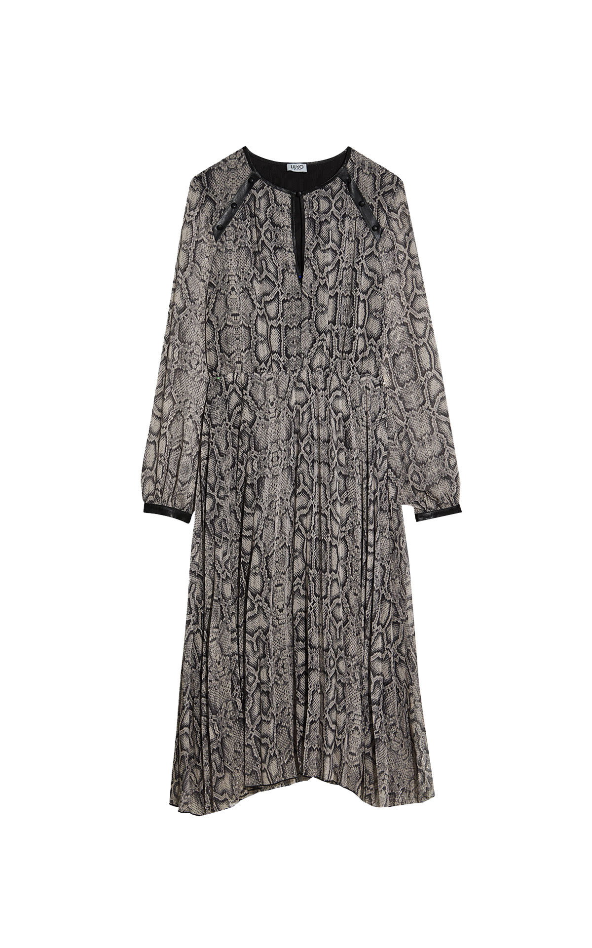 Long printed gray dress Liu Jo