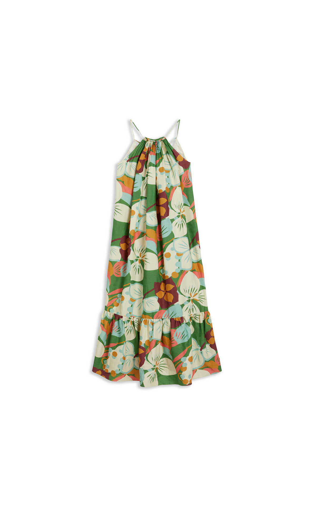 Ted Baker Strappy linen maxi dress with pleat detail from Bicester Village