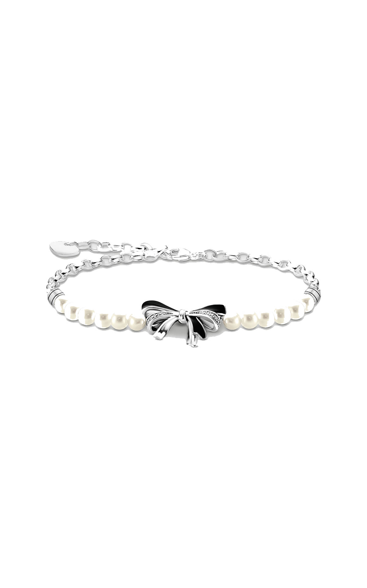 Lovely Romance Pearl Bow Bracelet Silver outlet thomas sabo madrid las rozas village