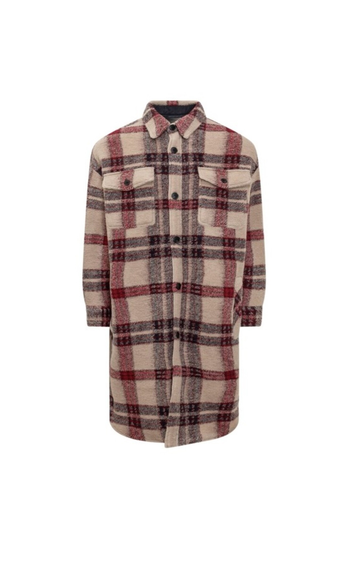 Long checkered coat isabel marant outlet madrid las rozas village