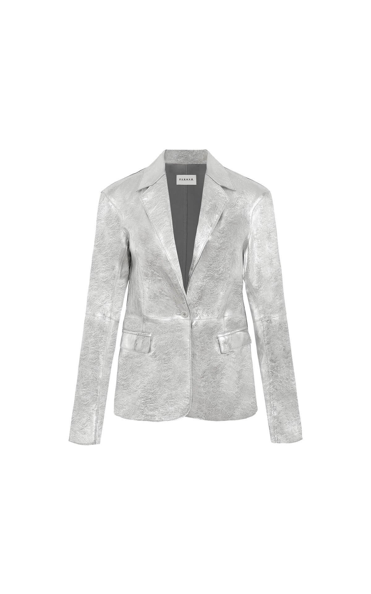 Parosh leather jacket white-beige