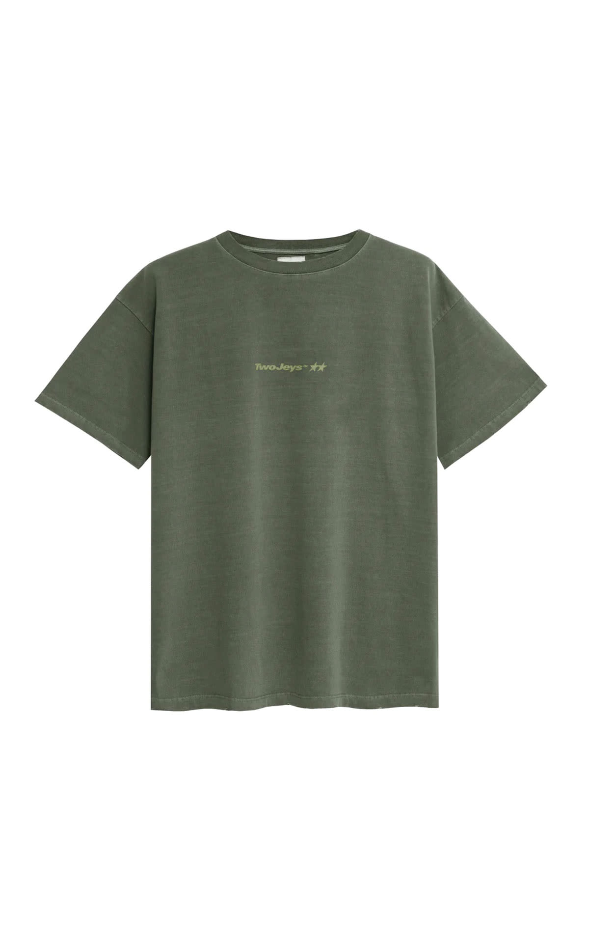 Camiseta manga corta verde two jeys outlet barcelona la roca village