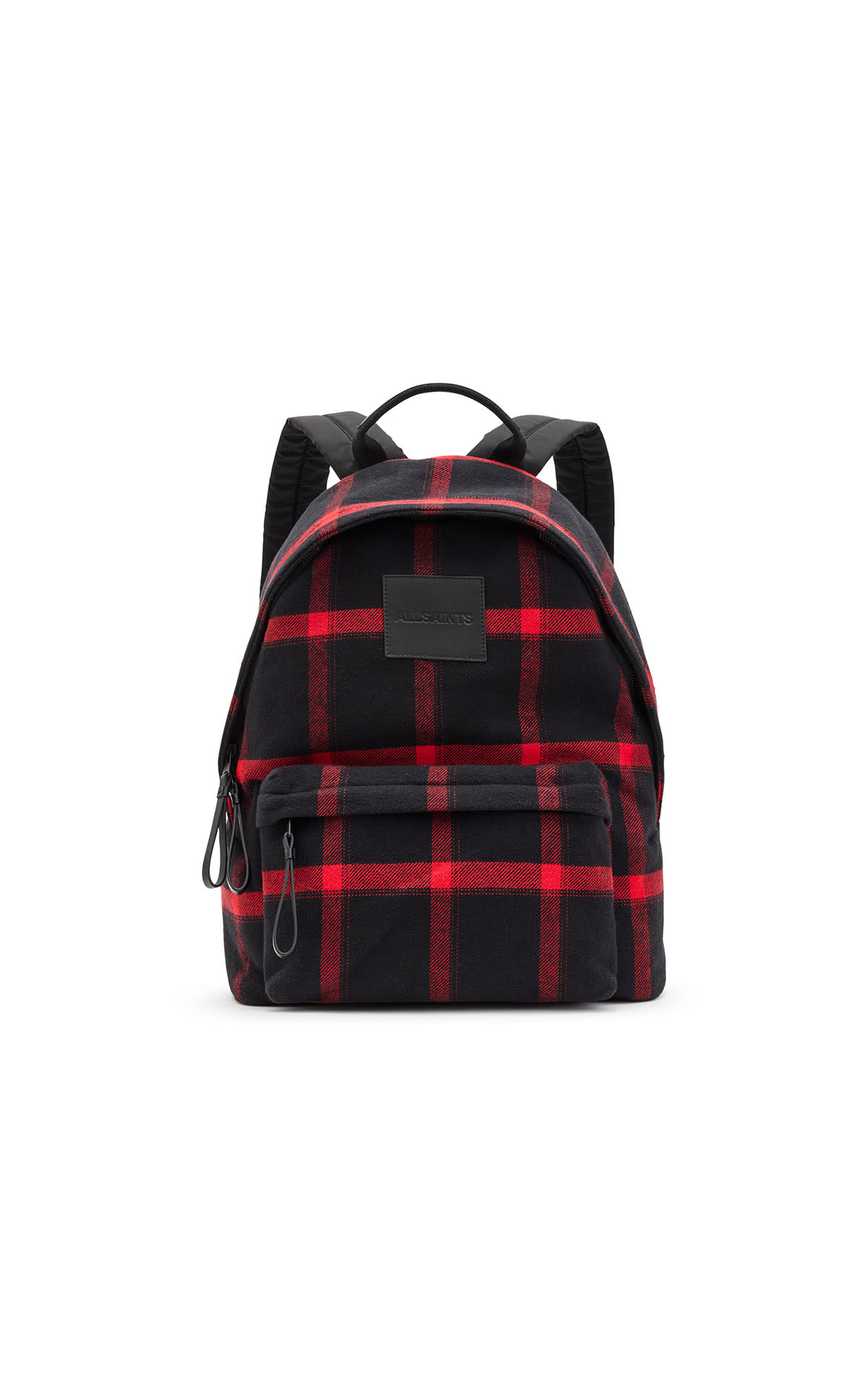 AllSaints Carabiner check backpack from Bicester Village
