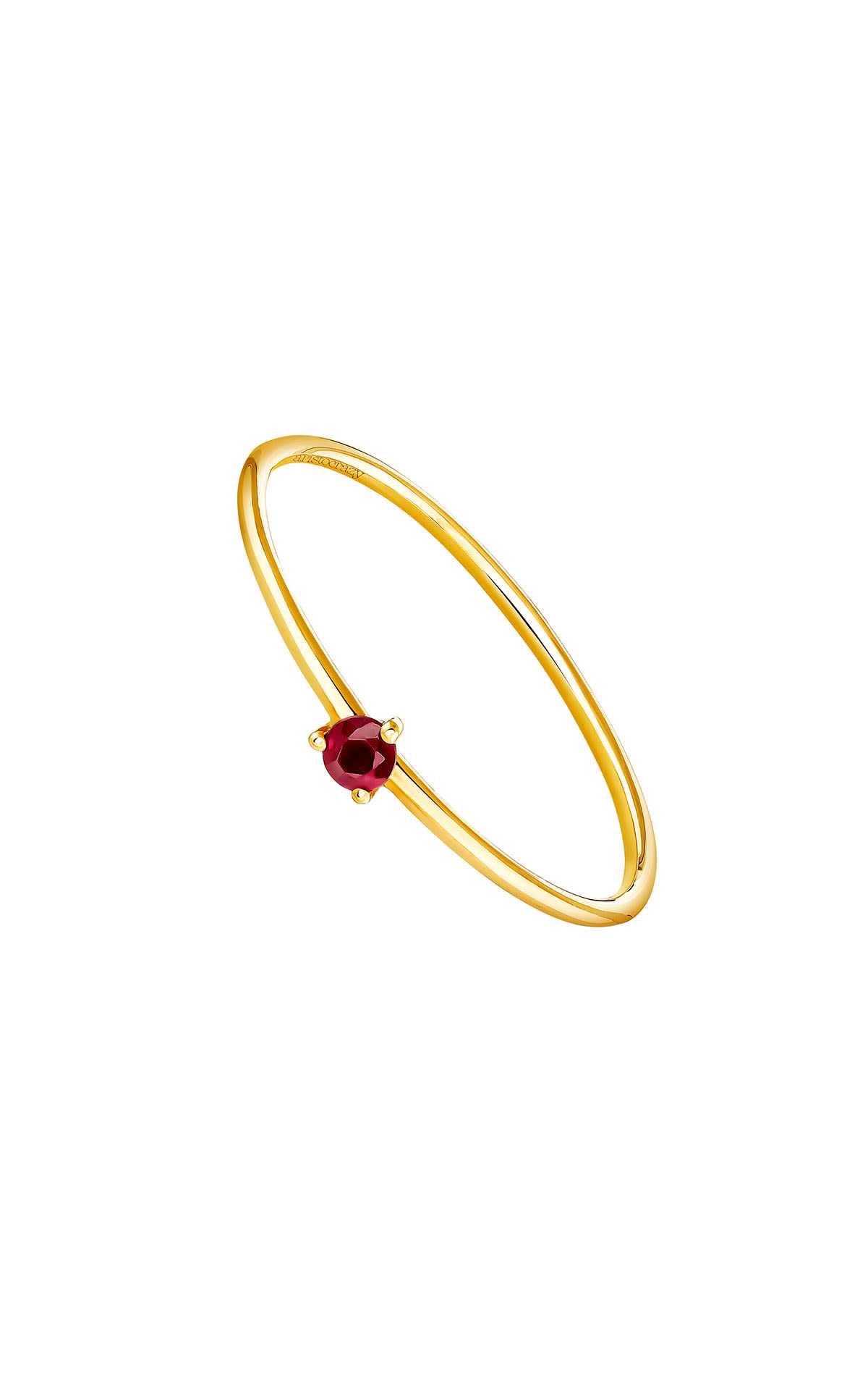 Gold ruby solitaire ring Aristocrazy