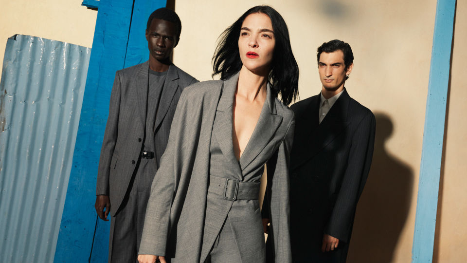 Group wearing Salvatore Ferragamo tops and dresses