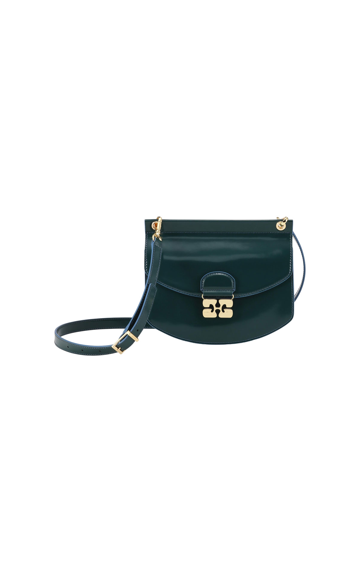 Ganni Aop-g bag forest green from Bicester Village