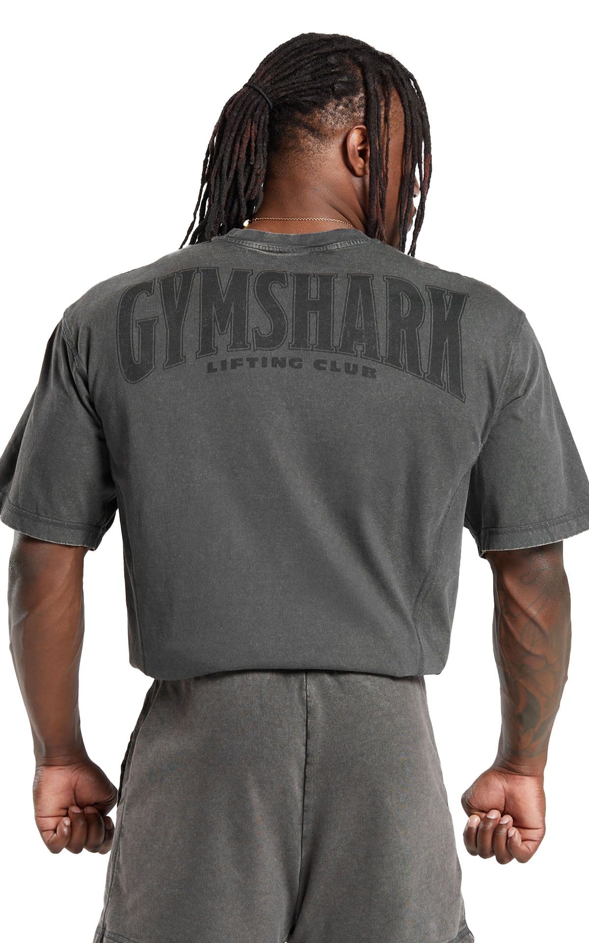 Gymshark Heritage Washed T-shirt - GS Onyx Grey from Bicester Village