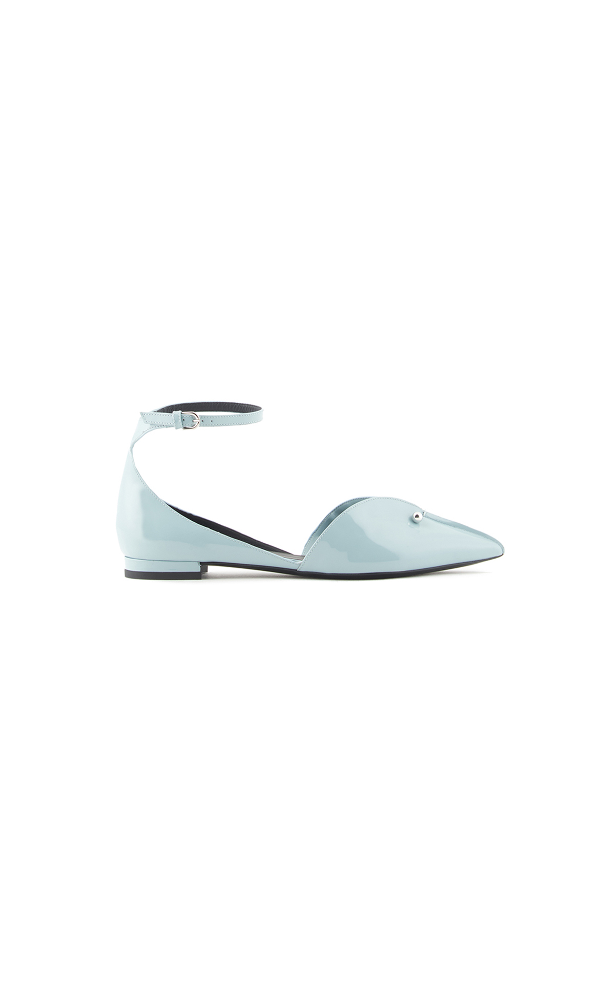 Armani light blue ballet flats