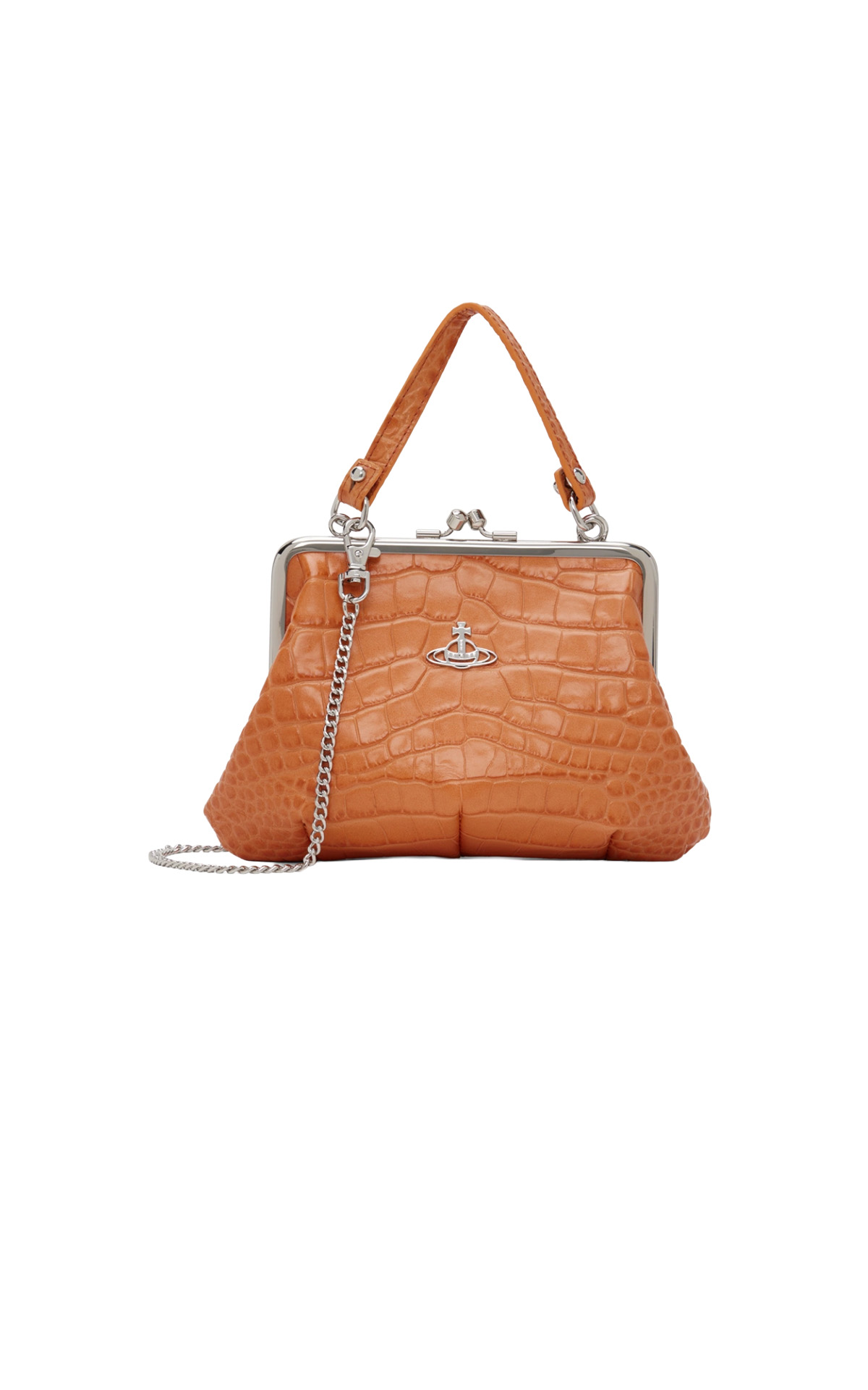 Vivienne Westwood Granny frame purse - burnt orange from Bicester Village