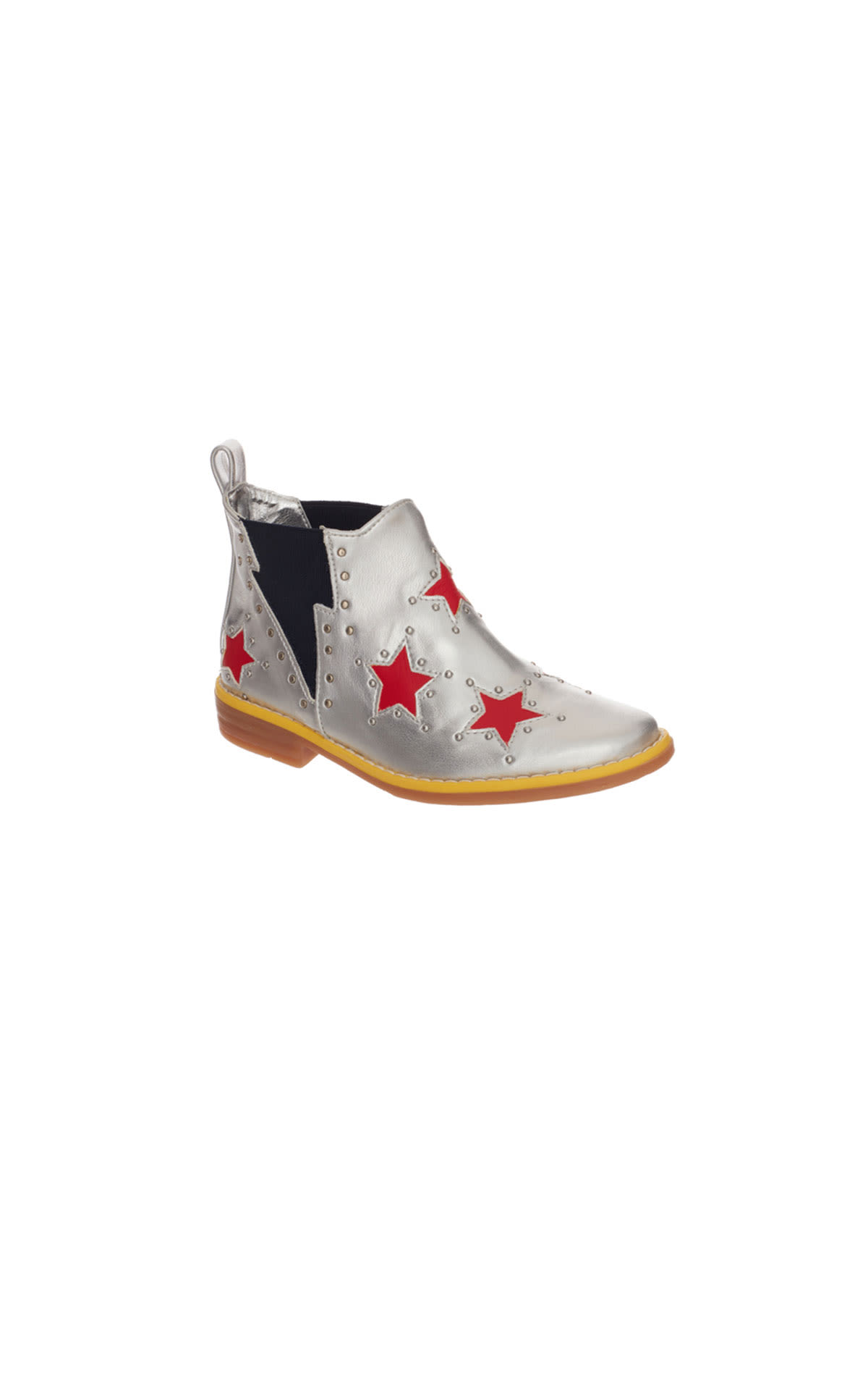 Stella McCartney Silver boots with red star from Bicester Village