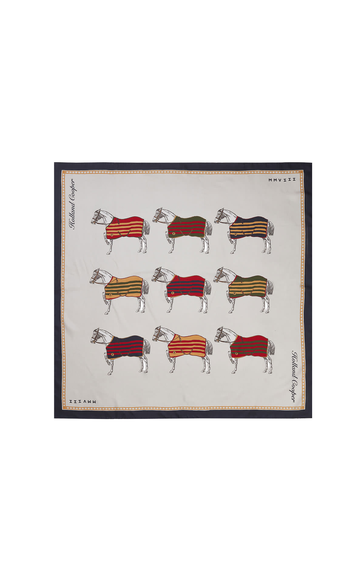 Holland Cooper Silk scarf nine horses from Bicester Village