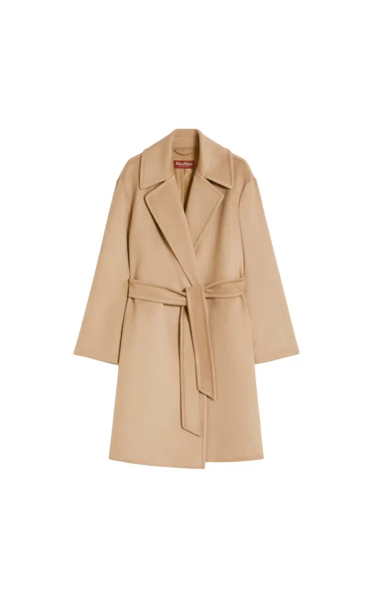 Max Mara beige Wool coat with belt La Vallée Village