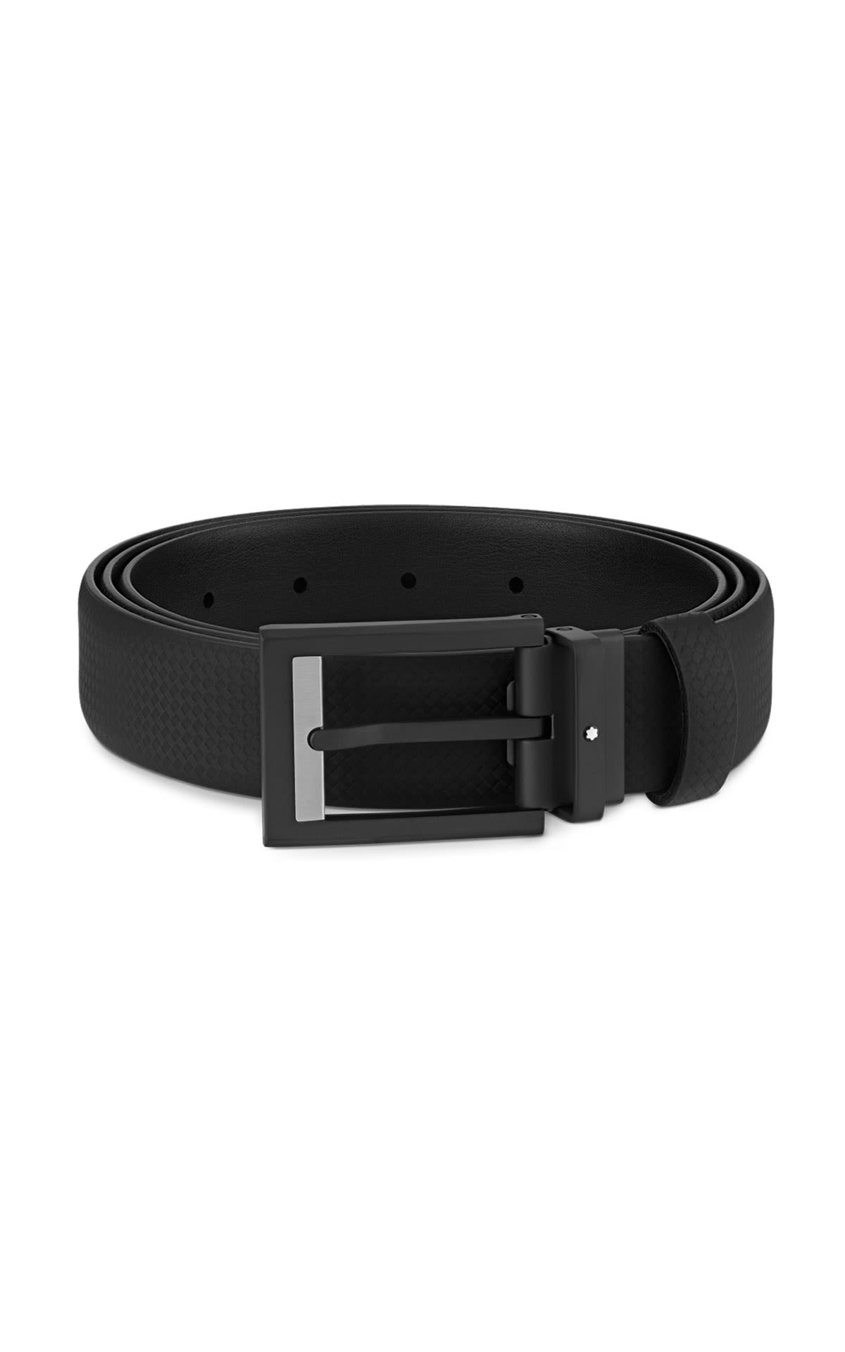 Black leather belt Montblanc