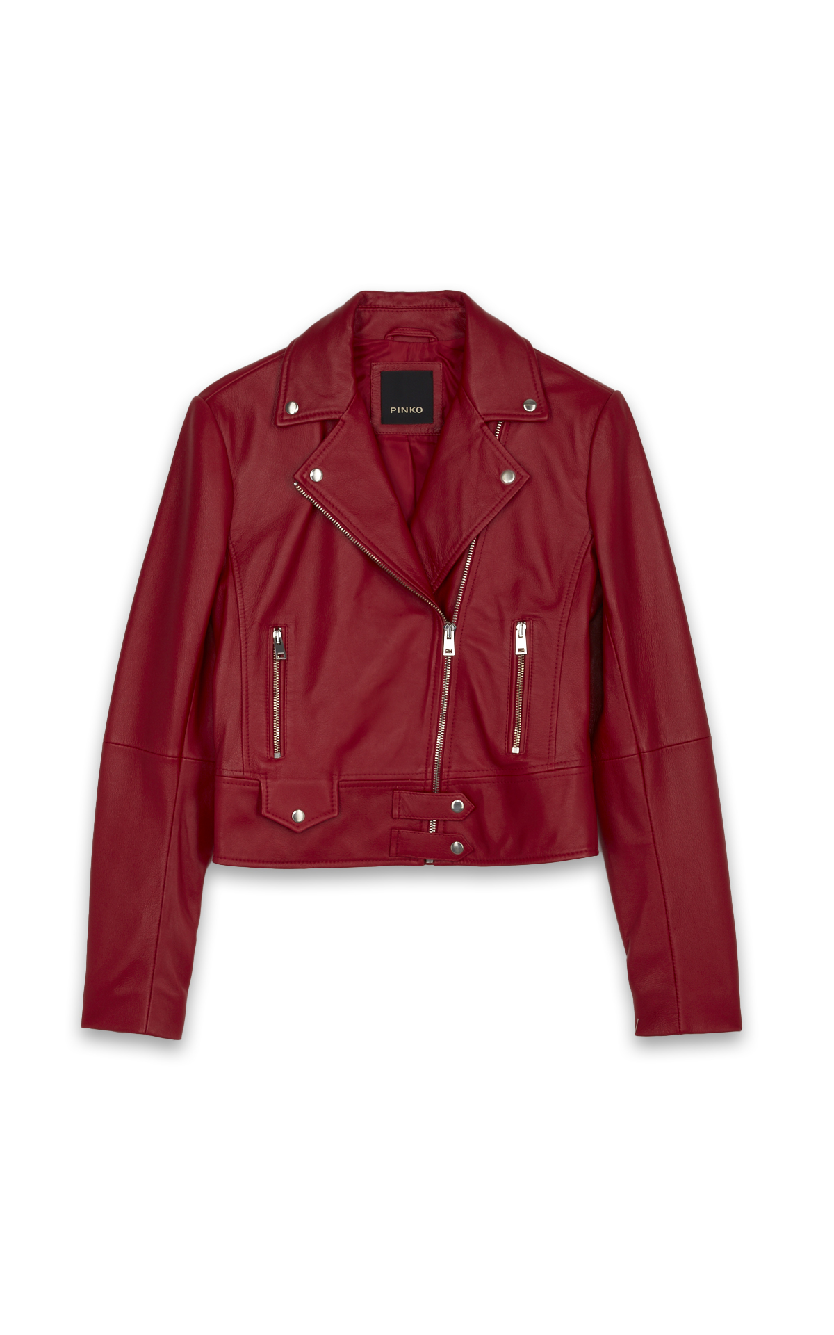 primark red leather jacket