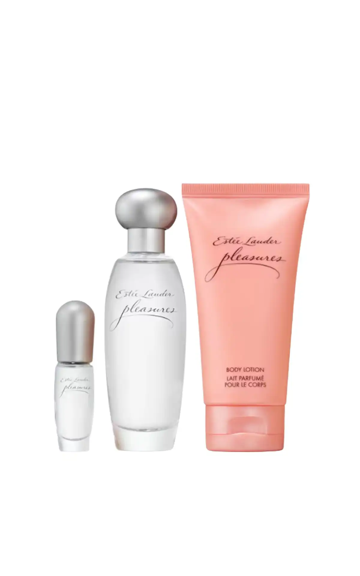 The Cosmetics Comany Store Estée Lauder Coffret cadeau Trio de parfums Coups de cœur Pleasures La Vallée Village