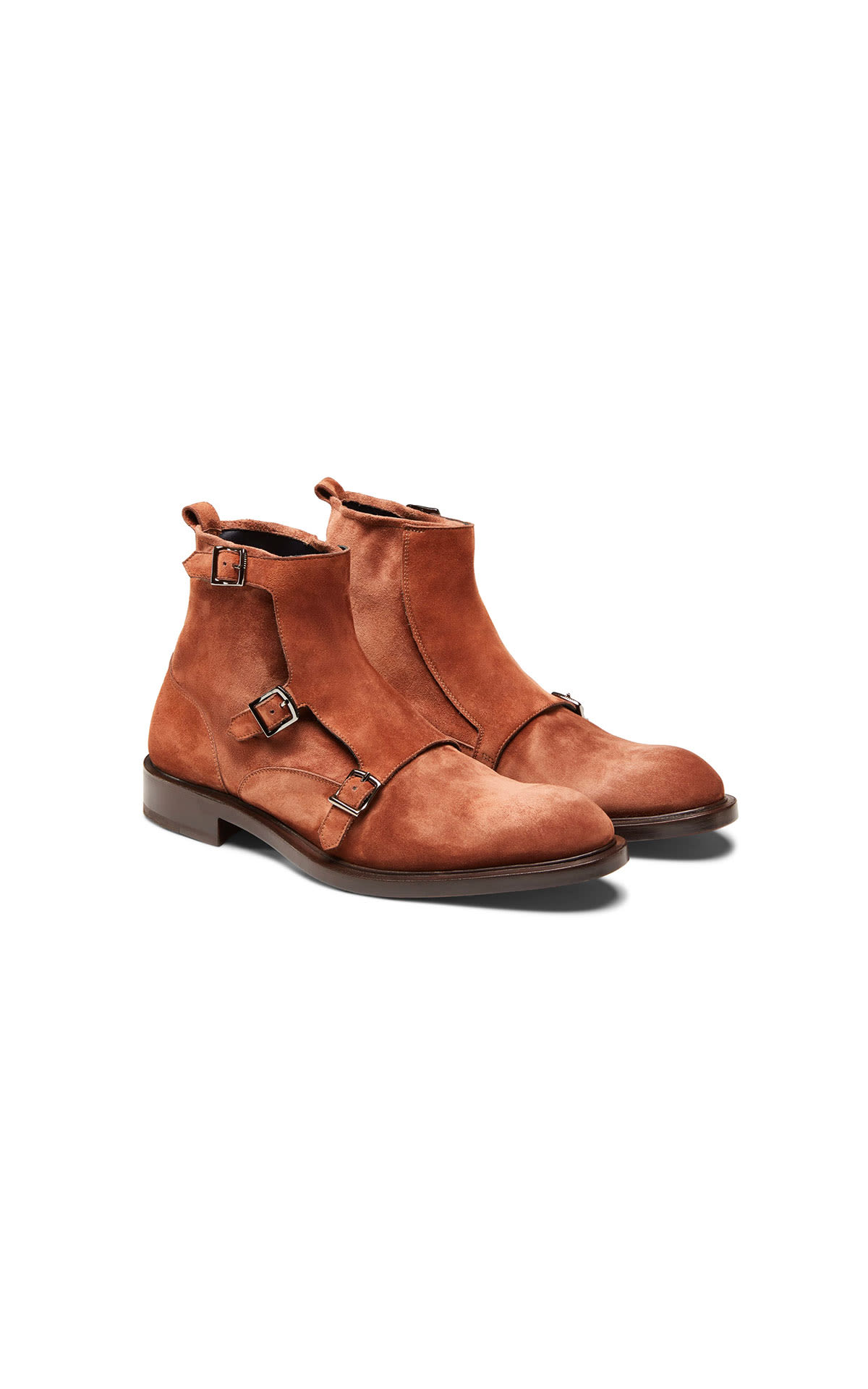 Fratelli Rossetti Suede ankle boots with double buckles