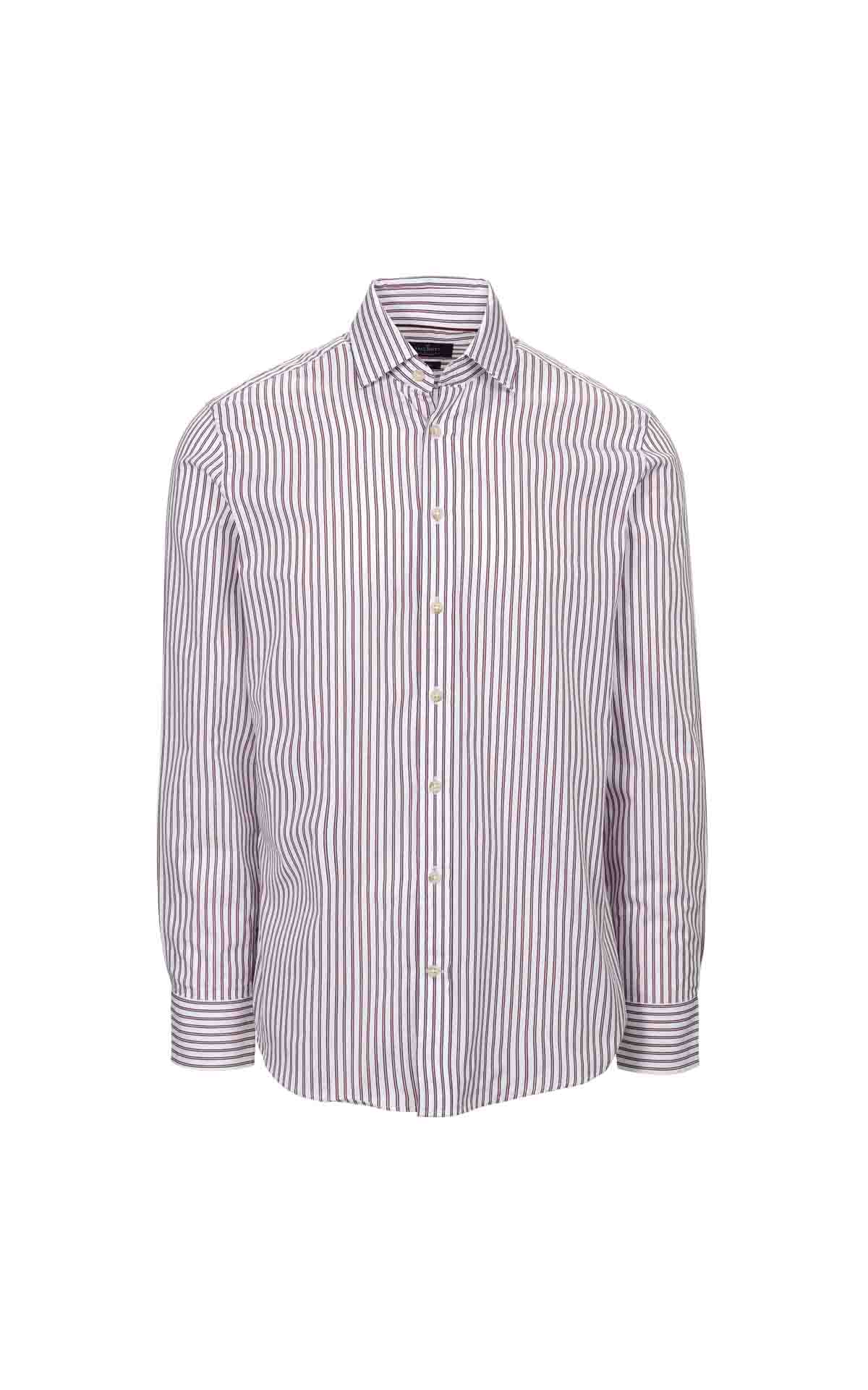 White and red striped shirt Hakcett London outlet madrid las rozas village