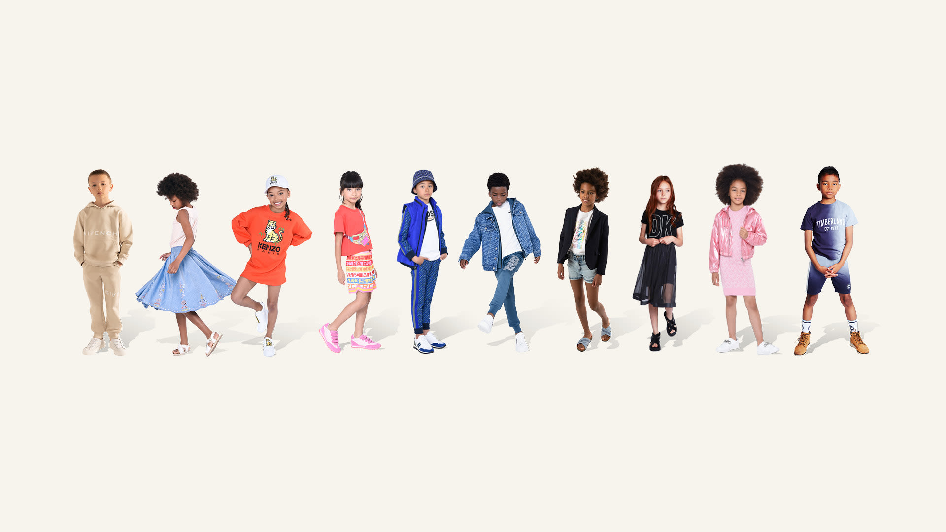 Children with Kids Around clothes
