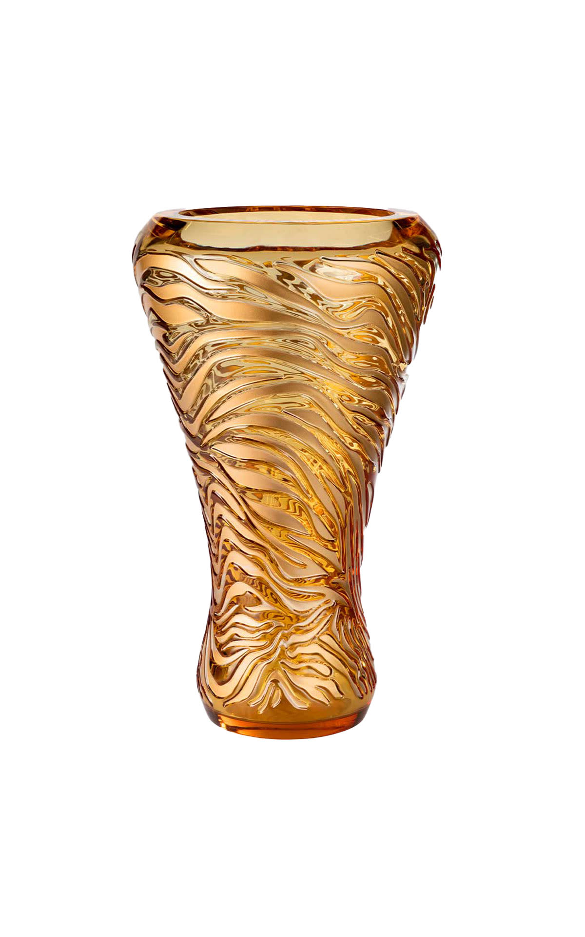 Lalique Tiger Vase Ambre Limited Edition of 56 pieces from Bicester Village