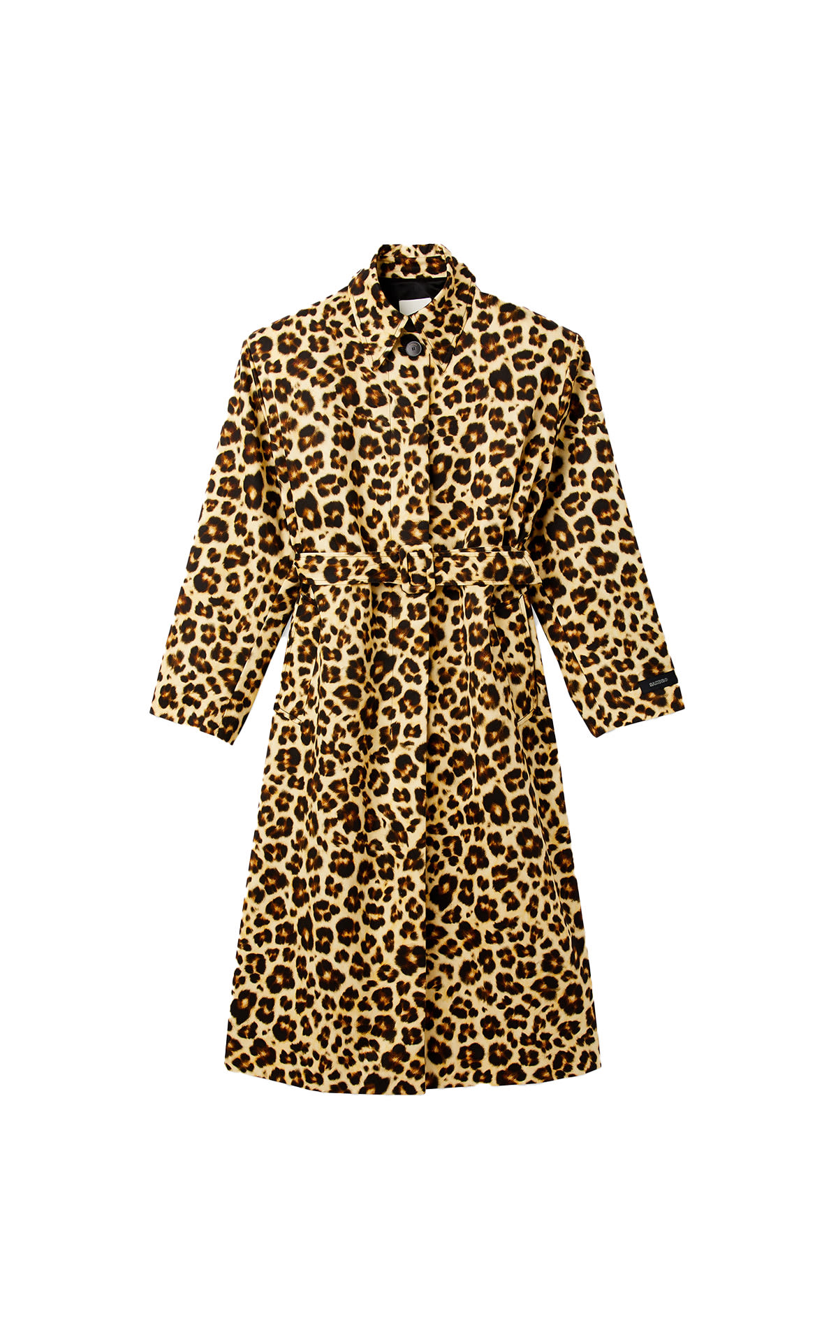 Leopard print coat Sandro outlet madrid las rozas village