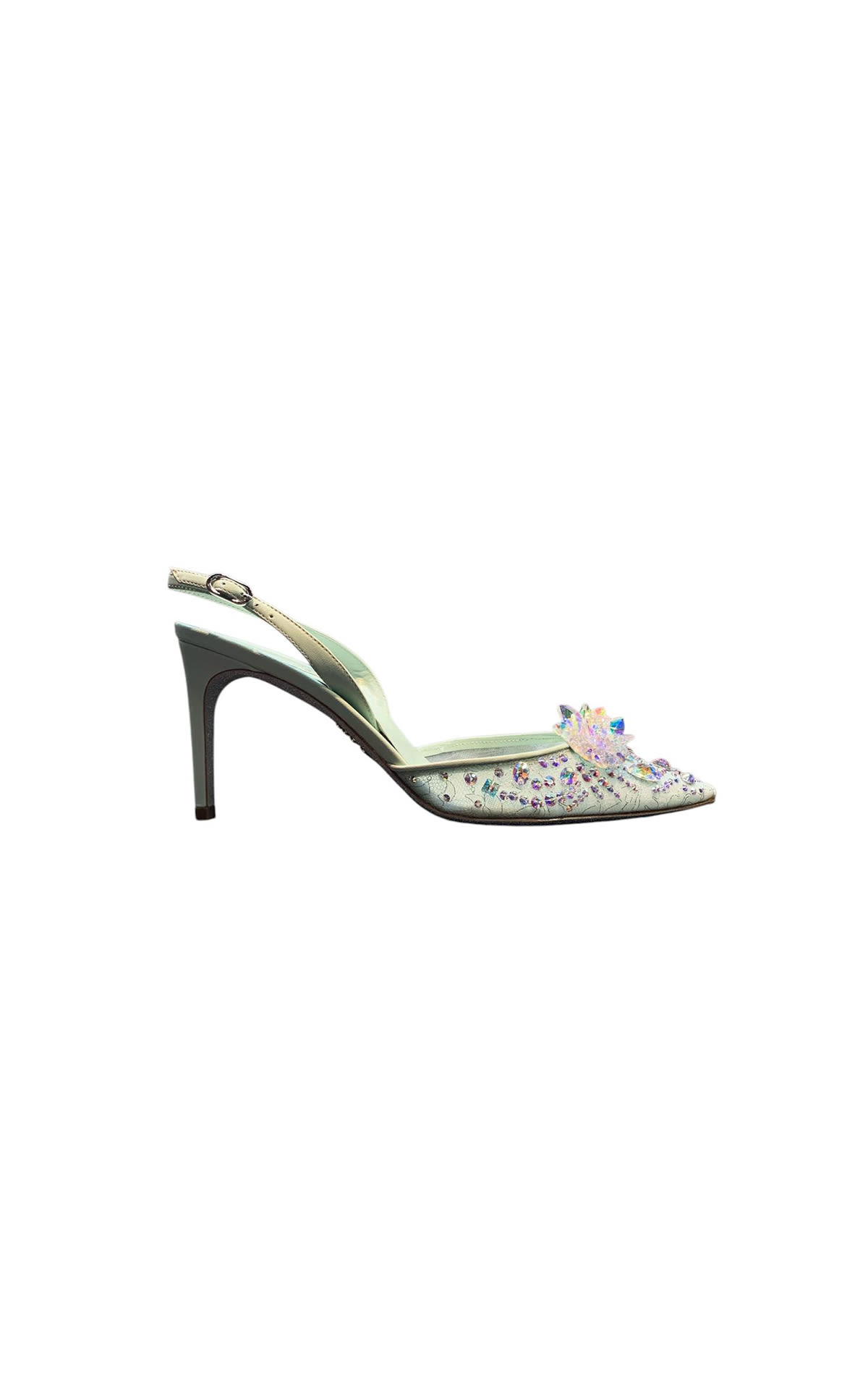 Rene Caovila sandal with rhinestones